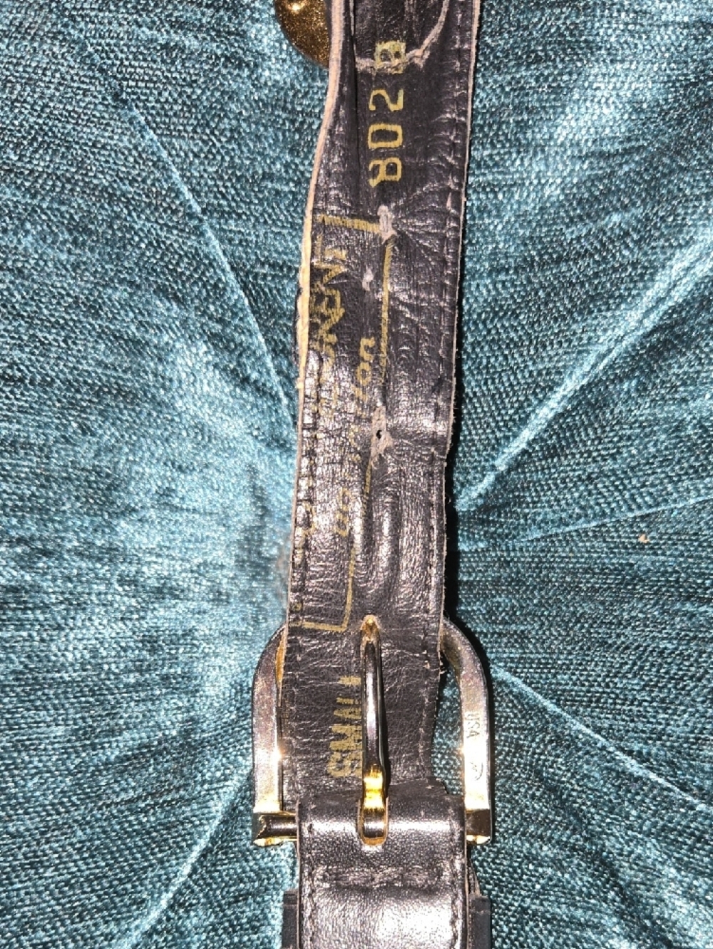 YsL Vintange Coin Belt with Black Leather - Picture 5 of 7